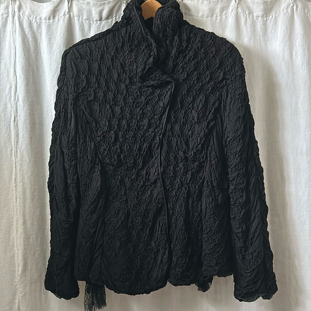 Giorgio Armani textured strech tulle jacket Sz 46